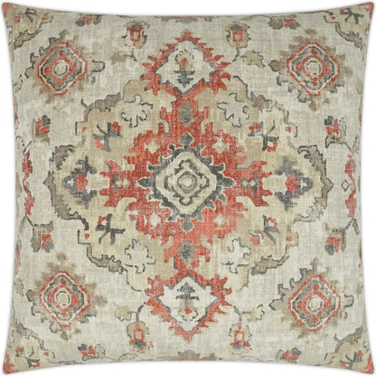 Kapoor by DV Kap Home in red, linen. Made from 75% cotton, 25% linen in a transitional style.