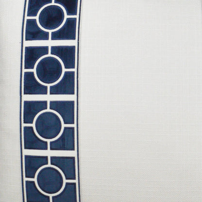 Vendome Pillow by DV Kap Home in blue. Made from 100% polyester in a unique style.