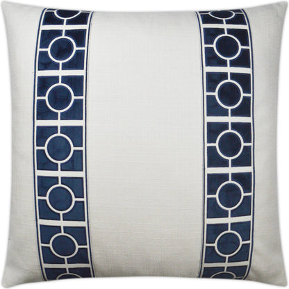Vendome Pillow by DV Kap Home in blue. Made from 100% polyester in a unique style.