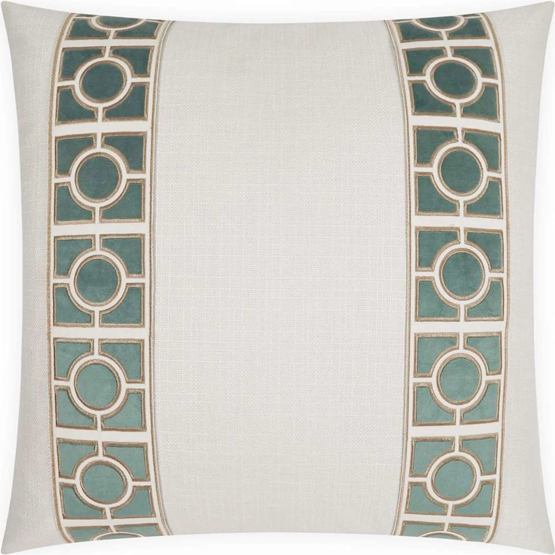 Vendome Pillow by DV Kap Home in blue. Made from 100% polyester in a unique style.