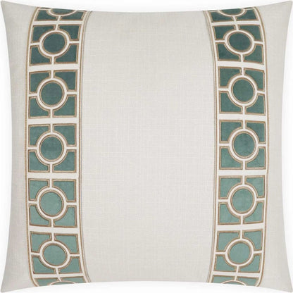 Vendome Pillow by DV Kap Home in blue. Made from 100% polyester in a unique style.