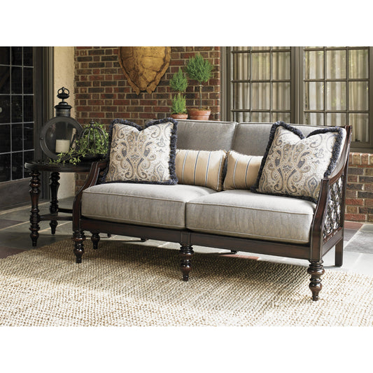 Royal Kahala Black Sands Love Seat by Tommy Bahama Outdoor in beige. Made from unique in a transitional style.