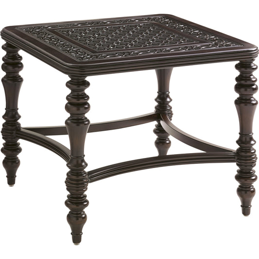 Royal Kahala Black Sands Square End Table by Tommy Bahama Outdoor. Made from unique in a traditional style.
