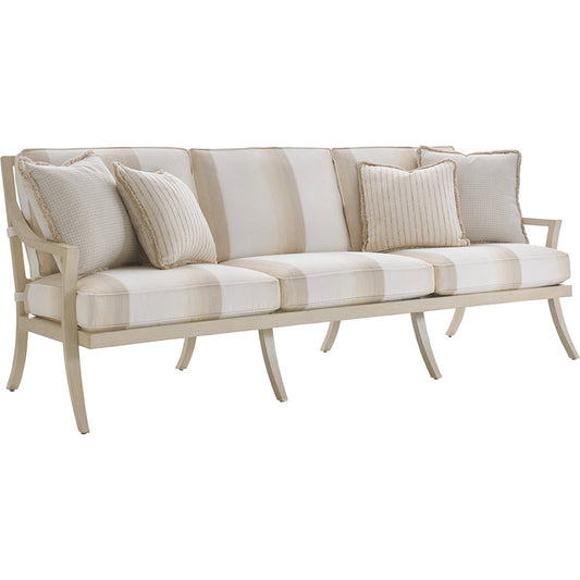 Misty Garden Sofa by Tommy Bahama Outdoor in natural. Made from unique in a coastal style.