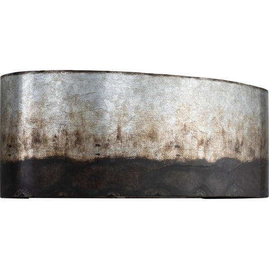 Cannery Bath by Varaluz in ombre galvanized. Made from ombre galvanized in a modern style.