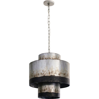 Cannery Tall Pendant by Varaluz in ombre galvanized. Made from ombre galvanized in a eclectic & global style.