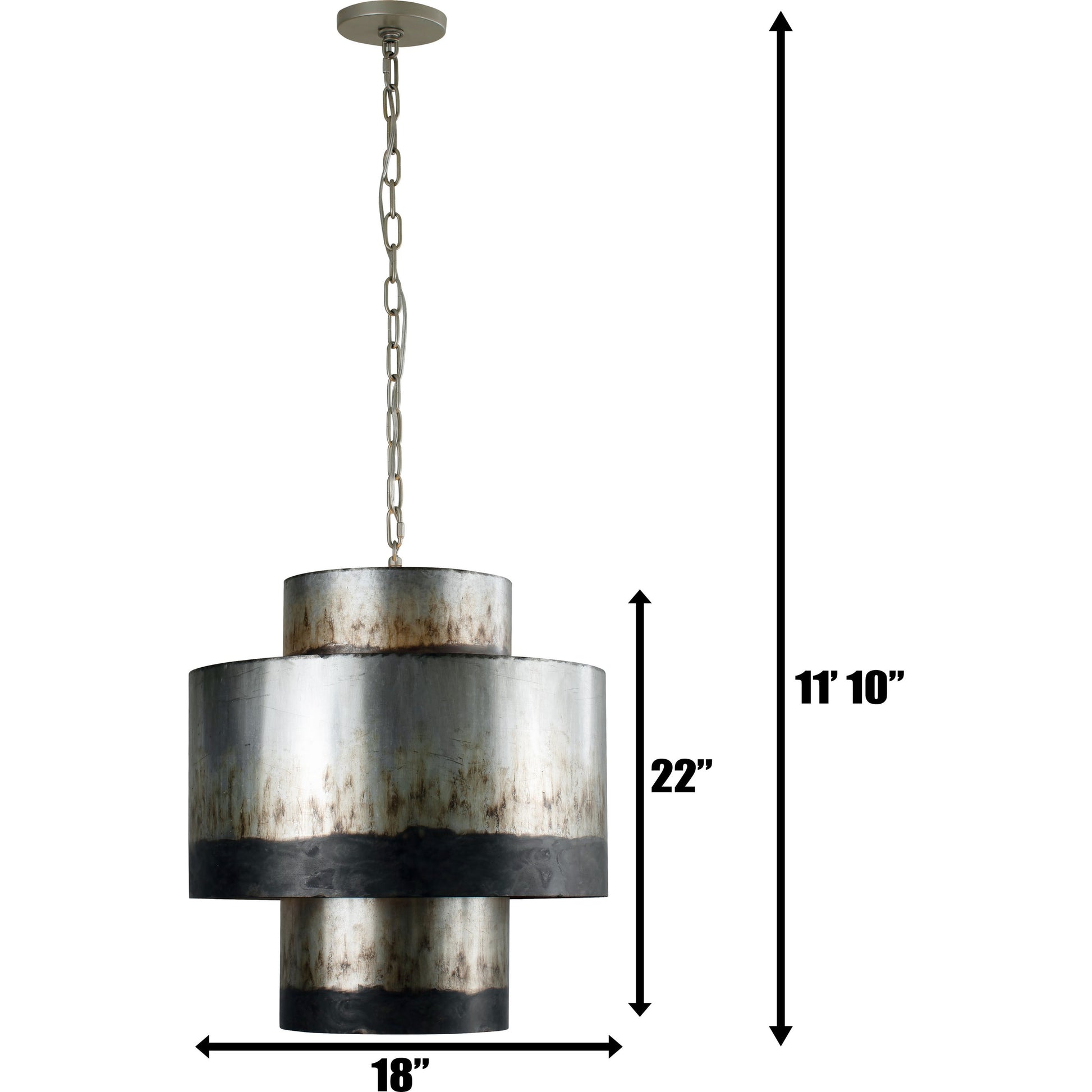 Cannery Tall Pendant by Varaluz in ombre galvanized. Made from ombre galvanized in a eclectic & global style.