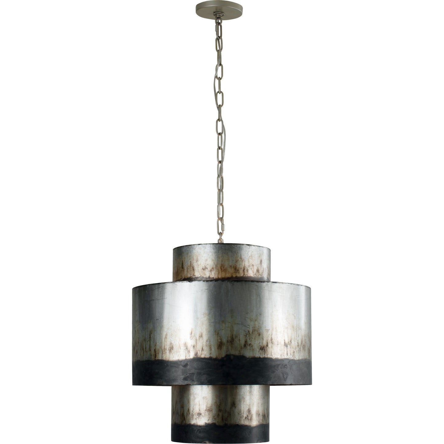 002 SR-817638 | Additional Silo | Cannery Tall Pendant by Varaluz in ombre galvanized. Made from ombre galvanized in a eclectic & global style.
