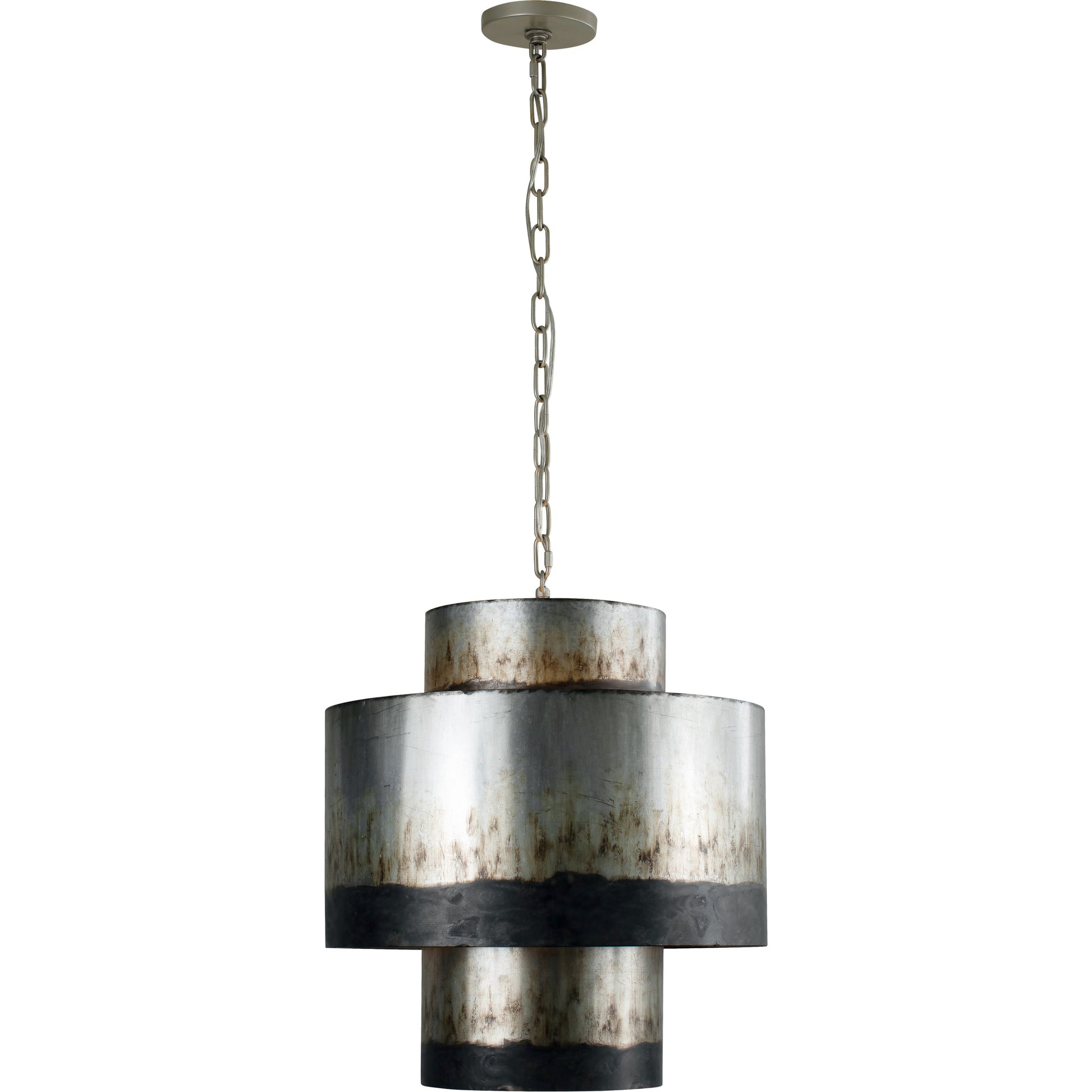Cannery Tall Pendant by Varaluz in ombre galvanized. Made from ombre galvanized in a eclectic & global style.