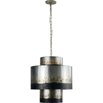Cannery Tall Pendant by Varaluz in ombre galvanized. Made from ombre galvanized in a eclectic & global style.