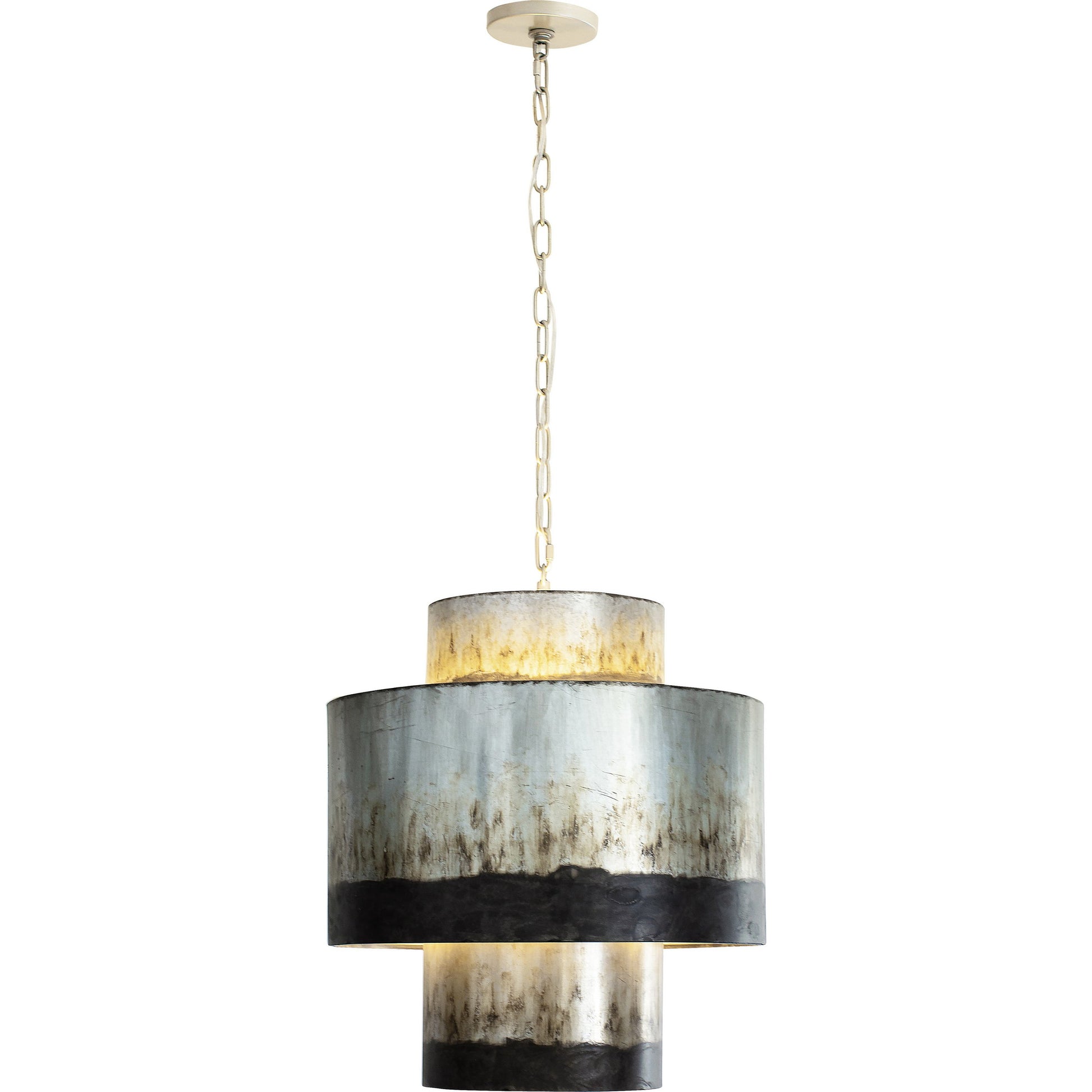 Cannery Tall Pendant by Varaluz in ombre galvanized. Made from ombre galvanized in a eclectic & global style.