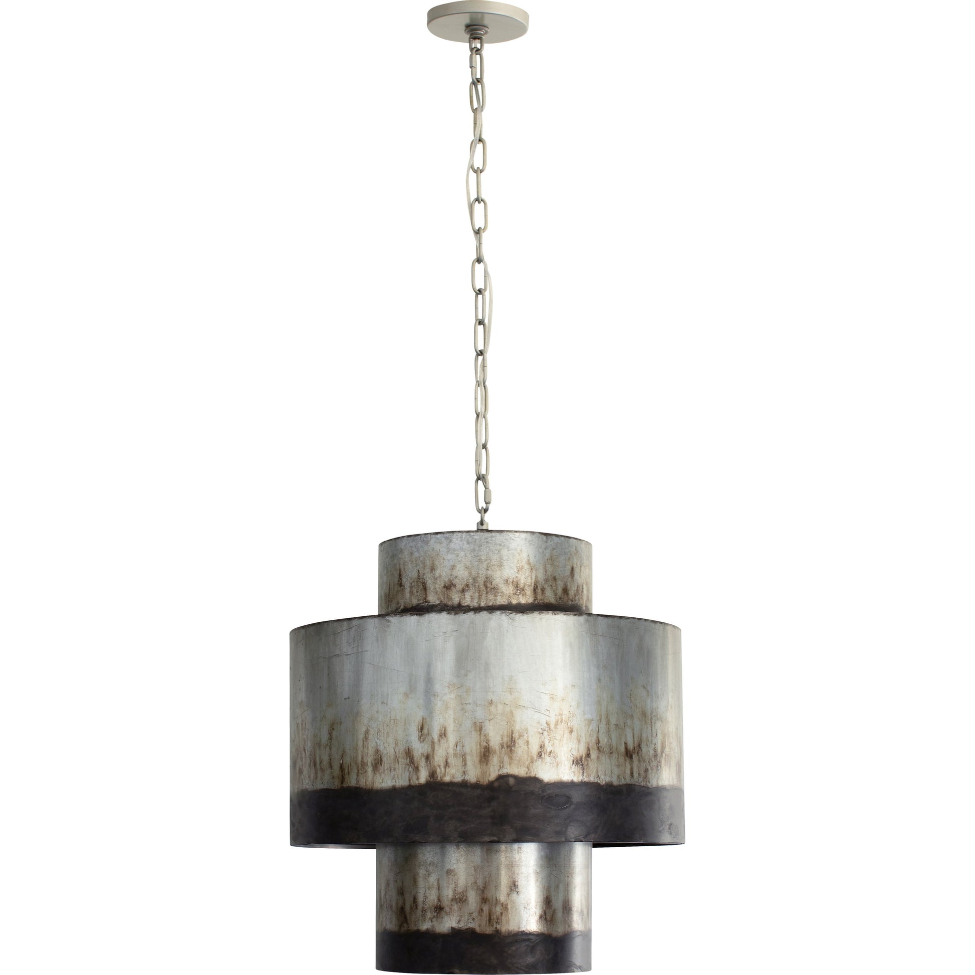 Cannery Tall Pendant by Varaluz in ombre galvanized. Made from ombre galvanized in a eclectic & global style.