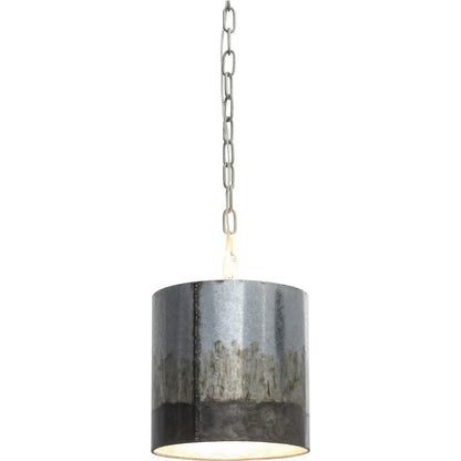 Cannery Mini Pendant by Varaluz in ombre galvanized. Made from ombre galvanized in a modern style.