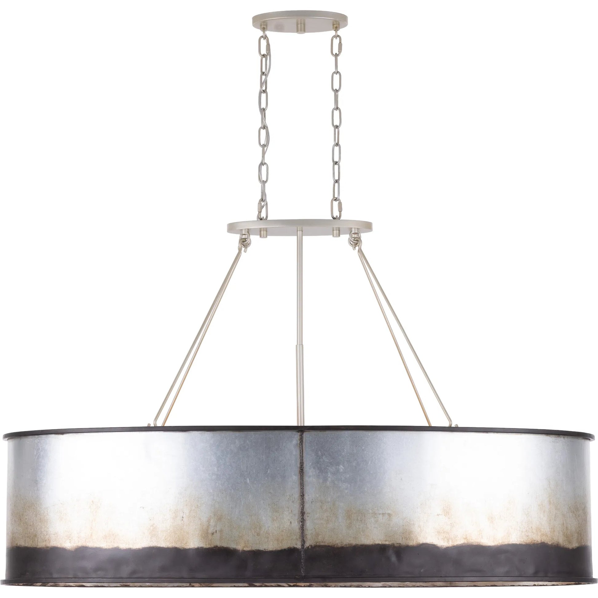 Cannery 5 Light Linear by Varaluz. Made from galvanized steel in a unique style.
