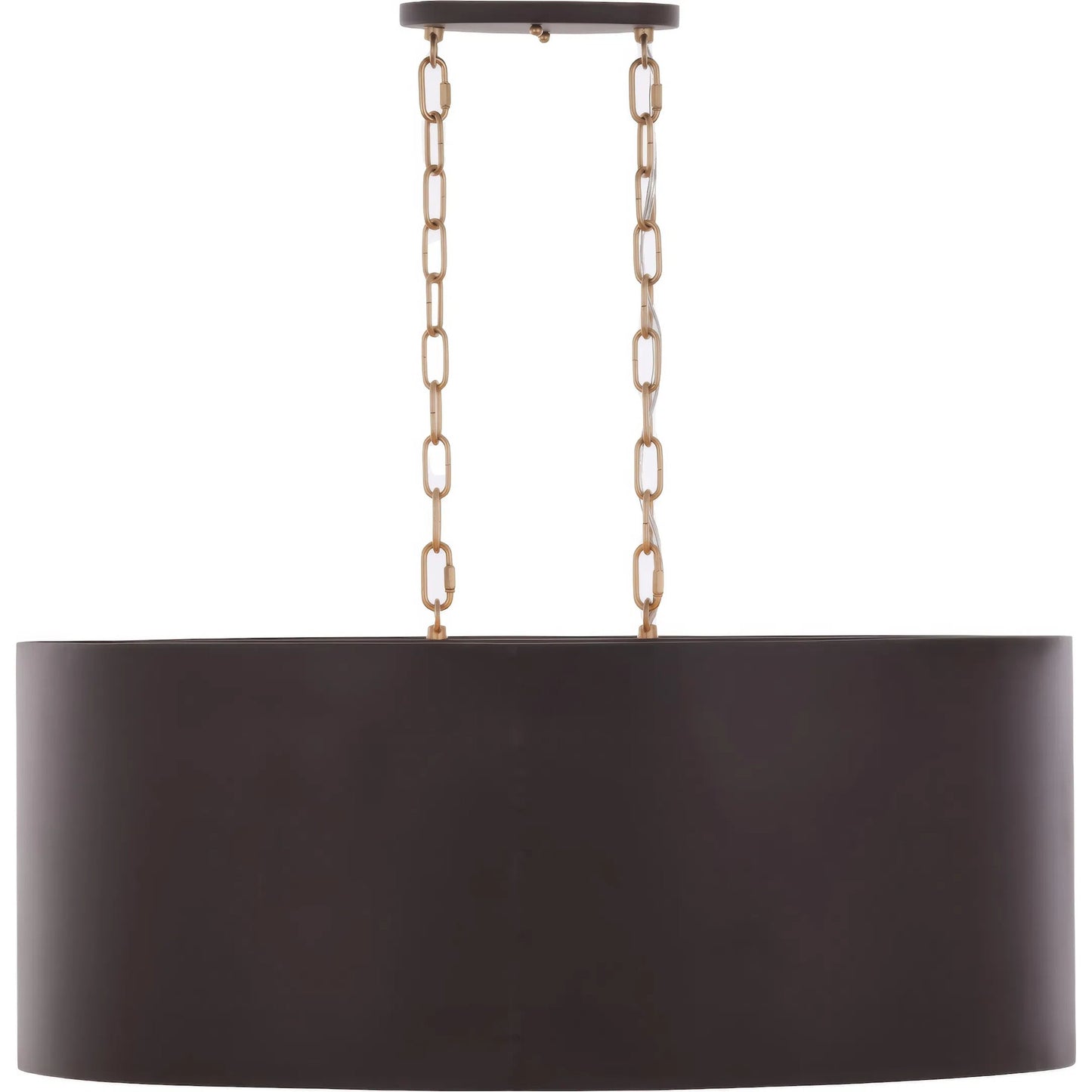 000 SI-2536939 | Primary Silo | Cannery 6 Light Oval/Linear Pendant by Varaluz in bronze, brown. Made from galvanized steel in a unique style.