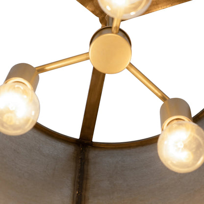 Cannery Pendant by Varaluz in ombre galvanized. Made from ombre galvanized in a modern style.