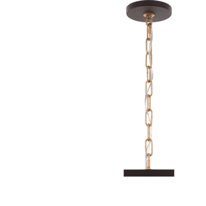 Cannery 4 Light Drum Pendant by Varaluz in bronze, brown. Made from galvanized steel in a unique style.