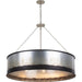 Cannery 6 Light Pendant by Varaluz. Made from galvanized steel in a unique style.