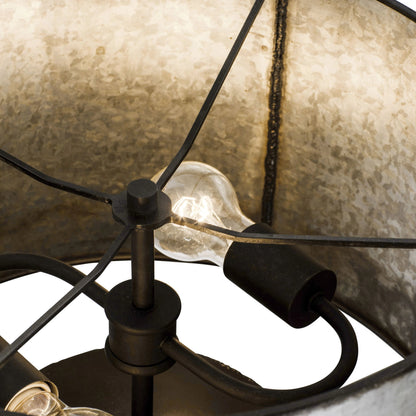 Cannery Table Lamp by Varaluz in ombre galvanized. Made from unique in a modern style.