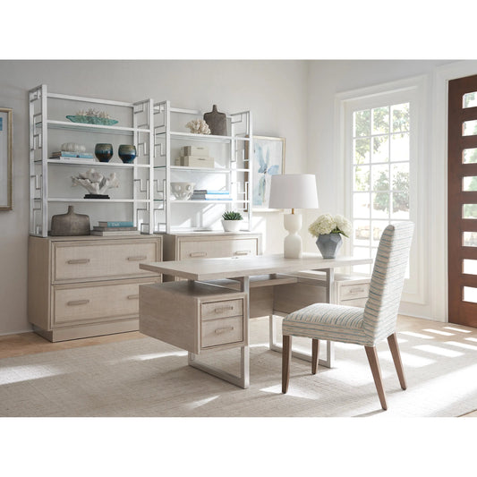 Evanston Writing Desk by Sligh in gray. Made from unique in a transitional style.