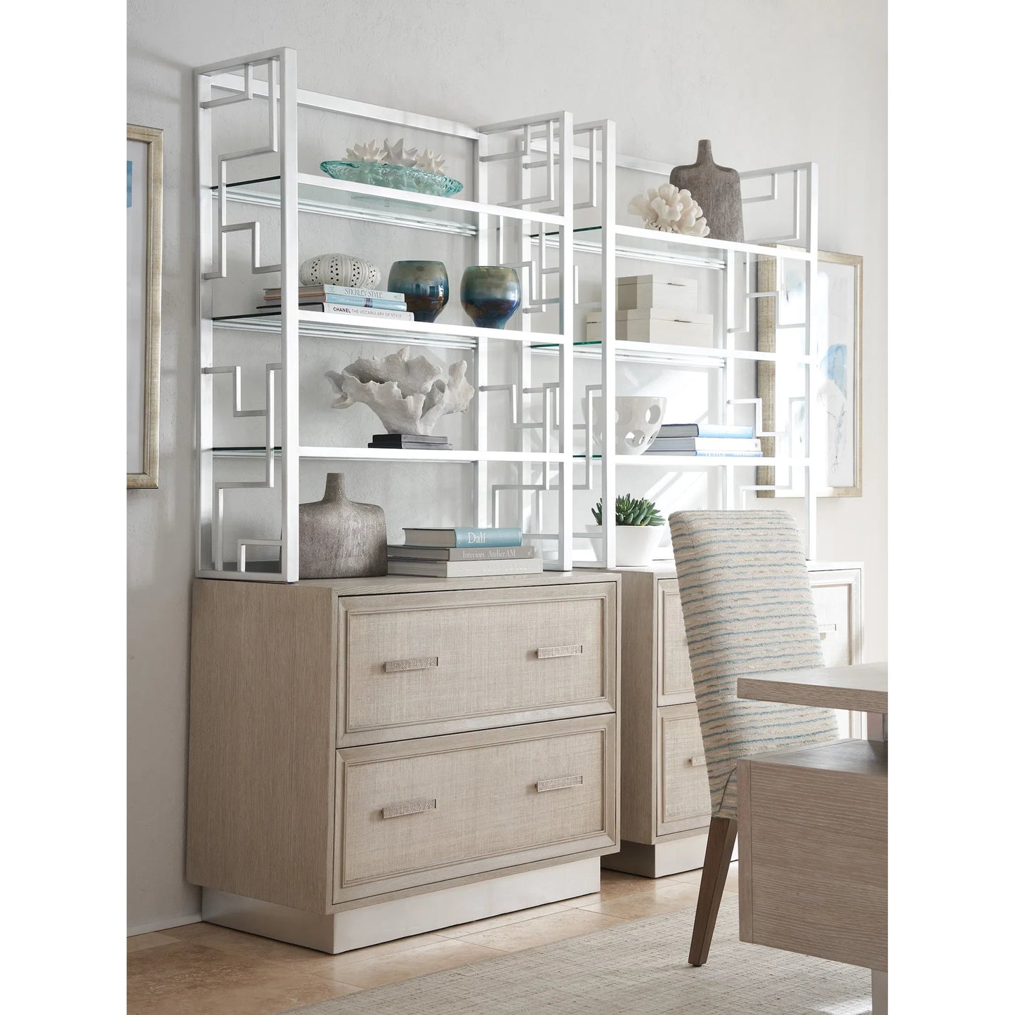 003 SI-2242492 | Lifestyle | Wheaton Hutch by Sligh in gray. Made from unique in a modern style.