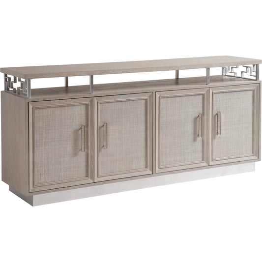 Oakbrook Media Console by Lexington in gray. Made from unique in a unique style.
