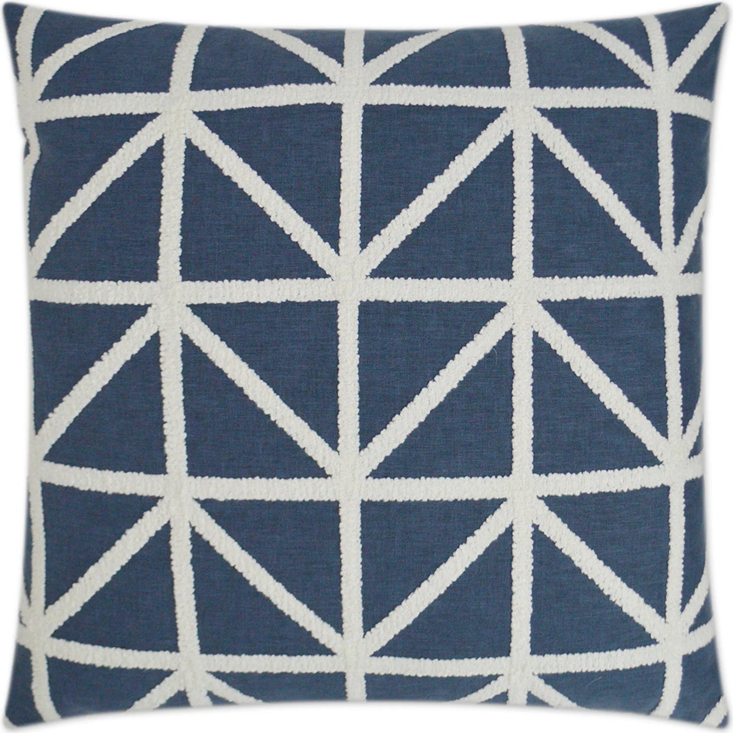 001 SI-2382028 | Primary Silo | Port of Call Pillow by DV Kap Home in blue. Made from 50% cotton, 50% polyester in a transitional style.