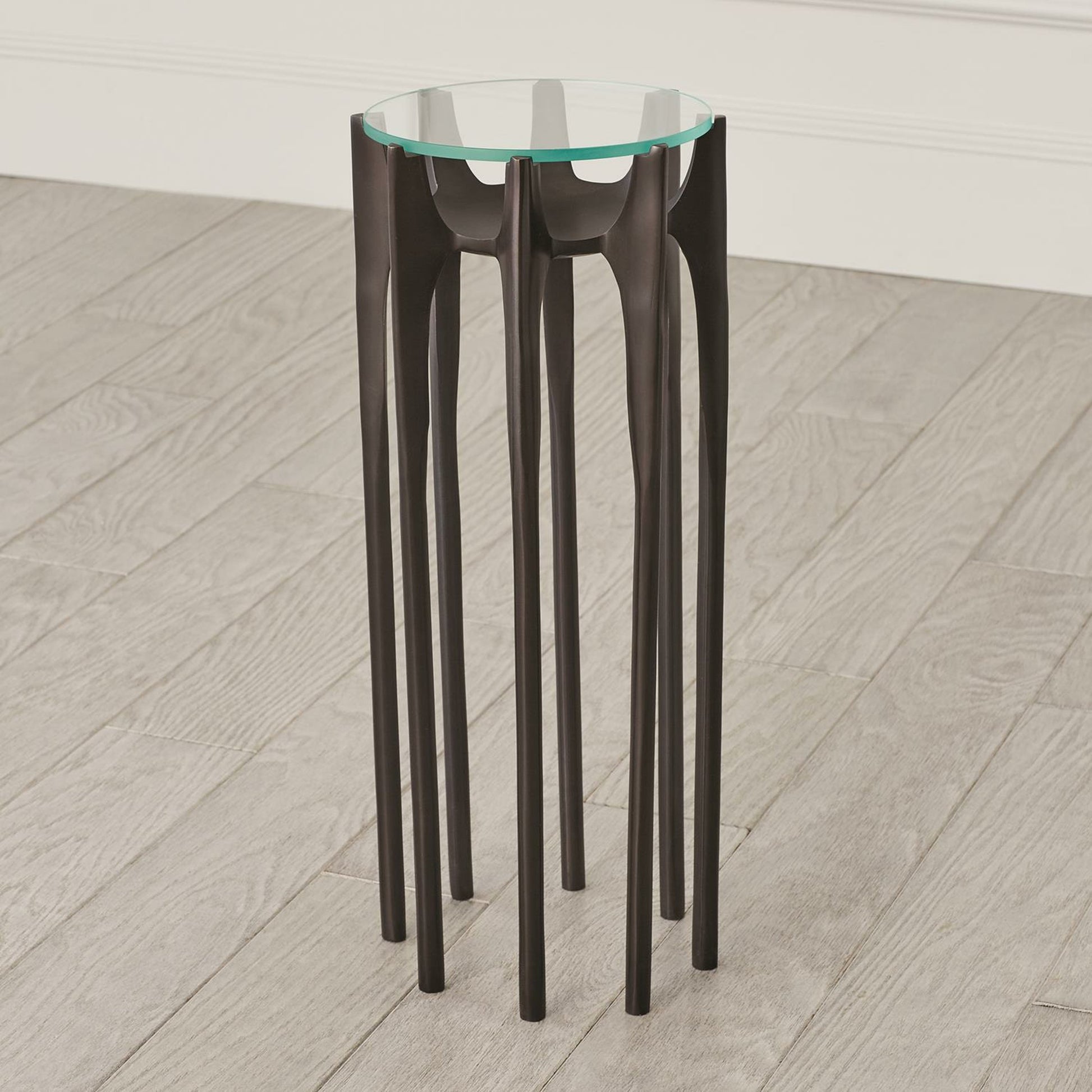 Aquilo Accent Table by Global Views. Made from aluminum in a eclectic & global style.