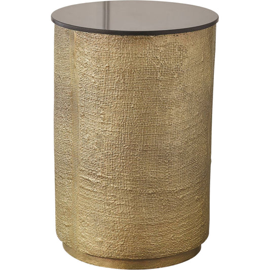 Hemp Etched Barrel Table by Global Views. Made from unique in a eclectic & global style.