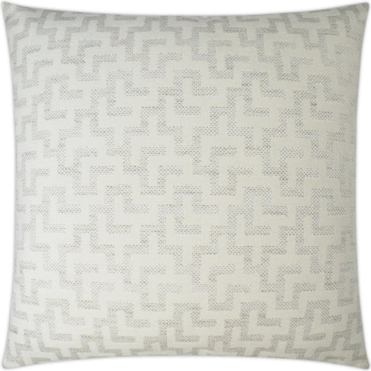 Kentra Pillow by DV Kap Home in bone. Made from 93% polyester, 7% acrylic in a unique style.