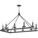 Allendale 10 Light Chandelier by Hudson Valley. Made from steel in a transitional style.
