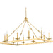 Allendale 10 Light Chandelier by Hudson Valley. Made from steel in a transitional style.