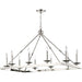 Allendale 10 Light Chandelier by Hudson Valley. Made from steel in a transitional style.