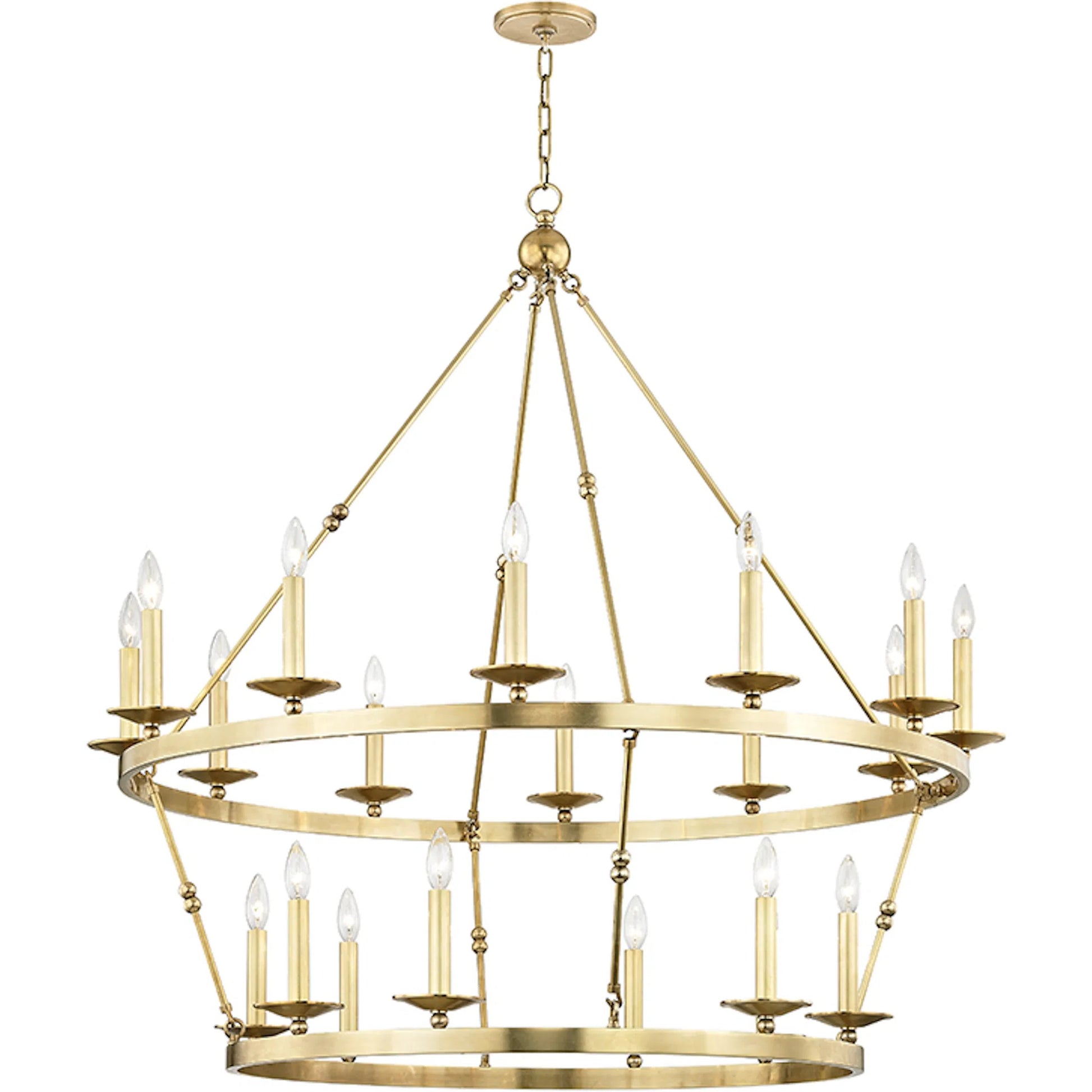 Allendale 20 Light Chandelier by Hudson Valley. Made from steel in a transitional style.