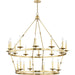Allendale 20 Light Chandelier by Hudson Valley. Made from steel in a transitional style.