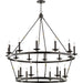 Allendale 20 Light Chandelier by Hudson Valley. Made from steel in a transitional style.