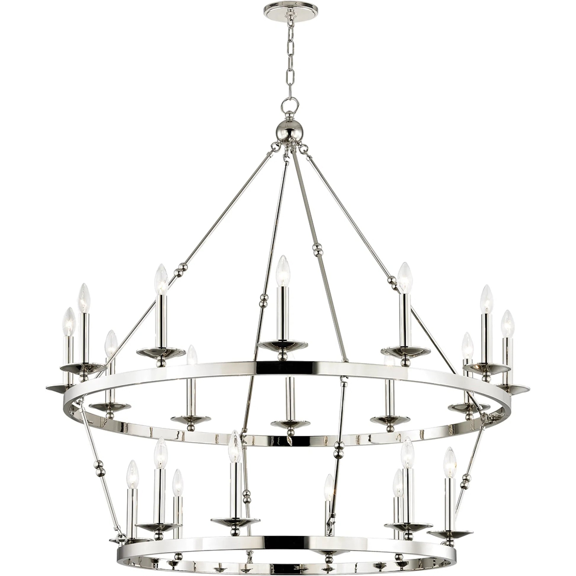 Allendale 20 Light Chandelier by Hudson Valley. Made from steel in a transitional style.