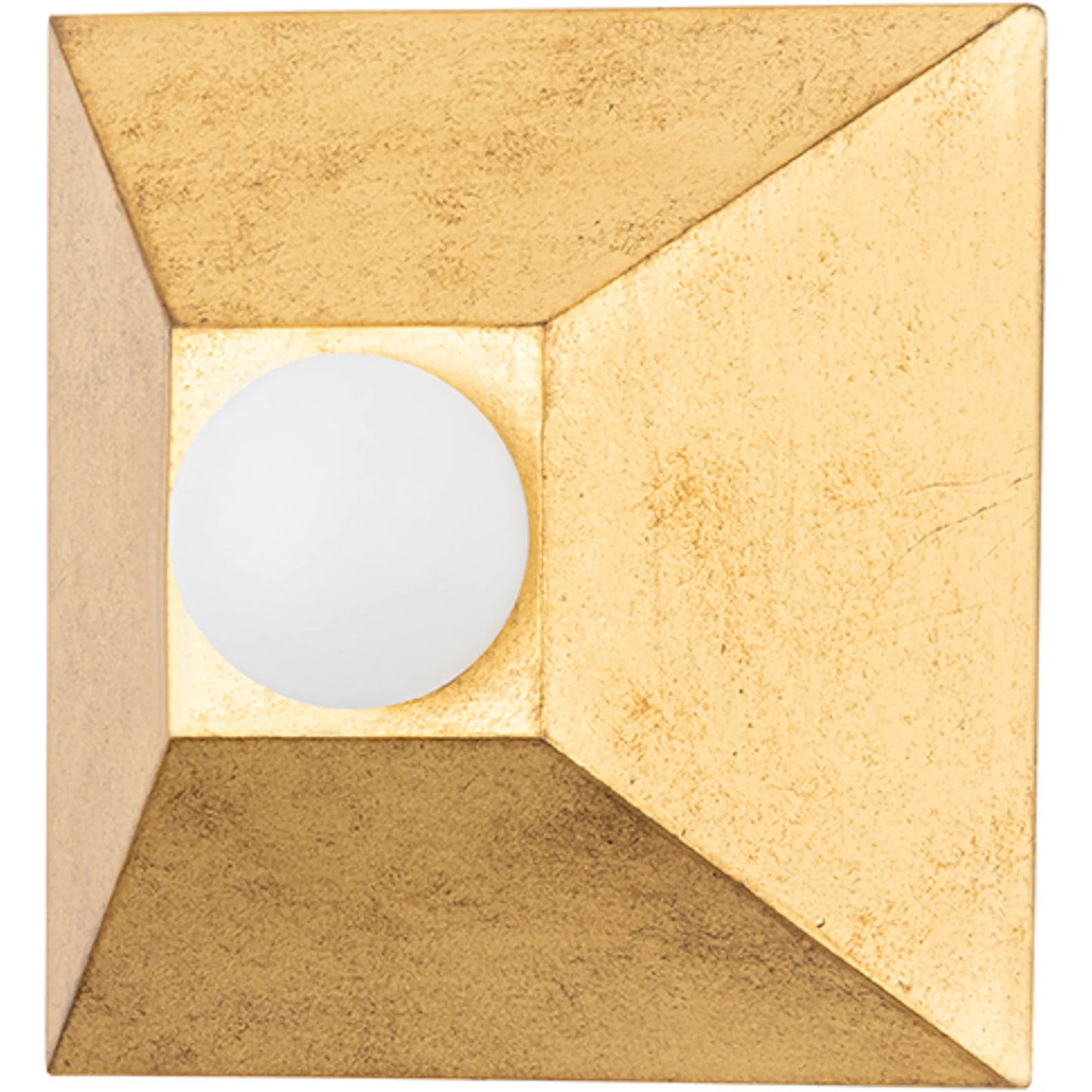 004 SI-2029892 | Primary Silo | Max Wall Sconce by Corbett in vintage gold leaf. Made from steel in a modern style.
