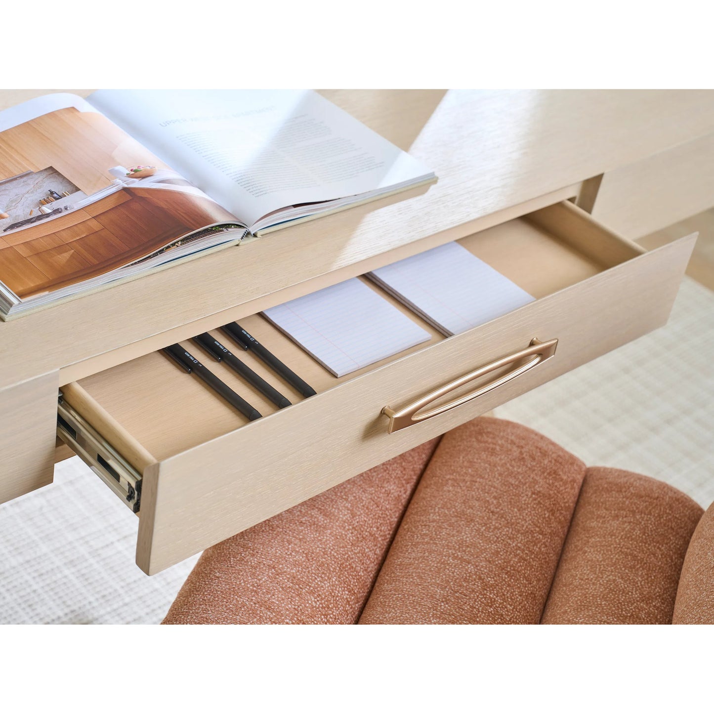 004 SI-2243933 | Lifestyle | Apogee Writing Desk by Sligh in sandscape. Made from unique in a transitional style.