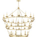 Allendale 36 Light Chandelier by Hudson Valley. Made from steel in a traditional style.