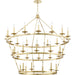 Allendale 36 Light Chandelier by Hudson Valley. Made from steel in a traditional style.