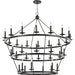 Allendale 36 Light Chandelier by Hudson Valley. Made from steel in a traditional style.