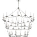 Allendale 36 Light Chandelier by Hudson Valley. Made from steel in a traditional style.