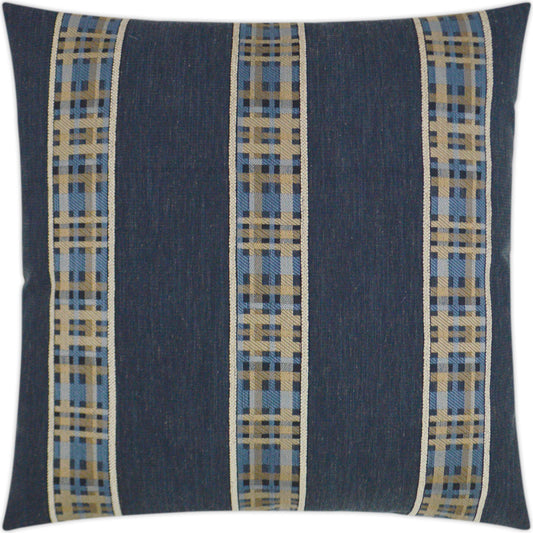 Rivulet by DV Kap Home in navy, denim. Made from 71% polyester, 22% rayon, 7% linen in a transitional style.