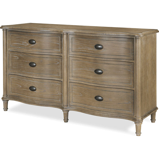 Devon Drawer Dresser by Universal Furniture in antique oiled bronze and studio. Made from unique in a cottage & farmhouse style.
