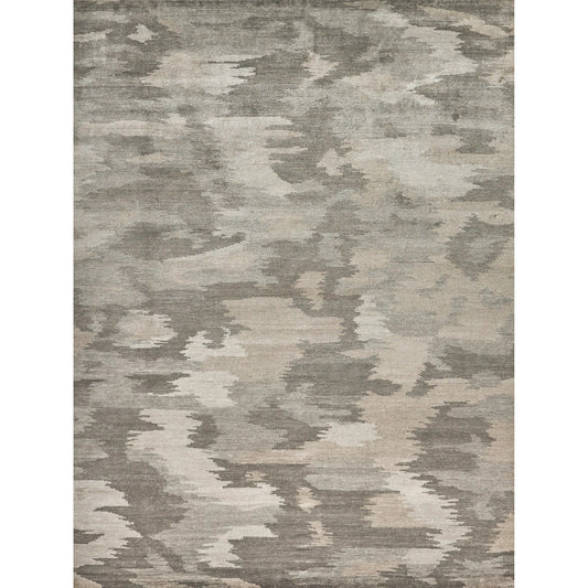 Bamboo Silk 3263 Rug by Exquisite Rugs in light silver, gray. Made from bamboo silk in a unique style.