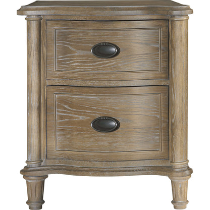 Devon Nightstand by Universal Furniture in antique oiled bronze and studio. Made from unique in a cottage & farmhouse style.