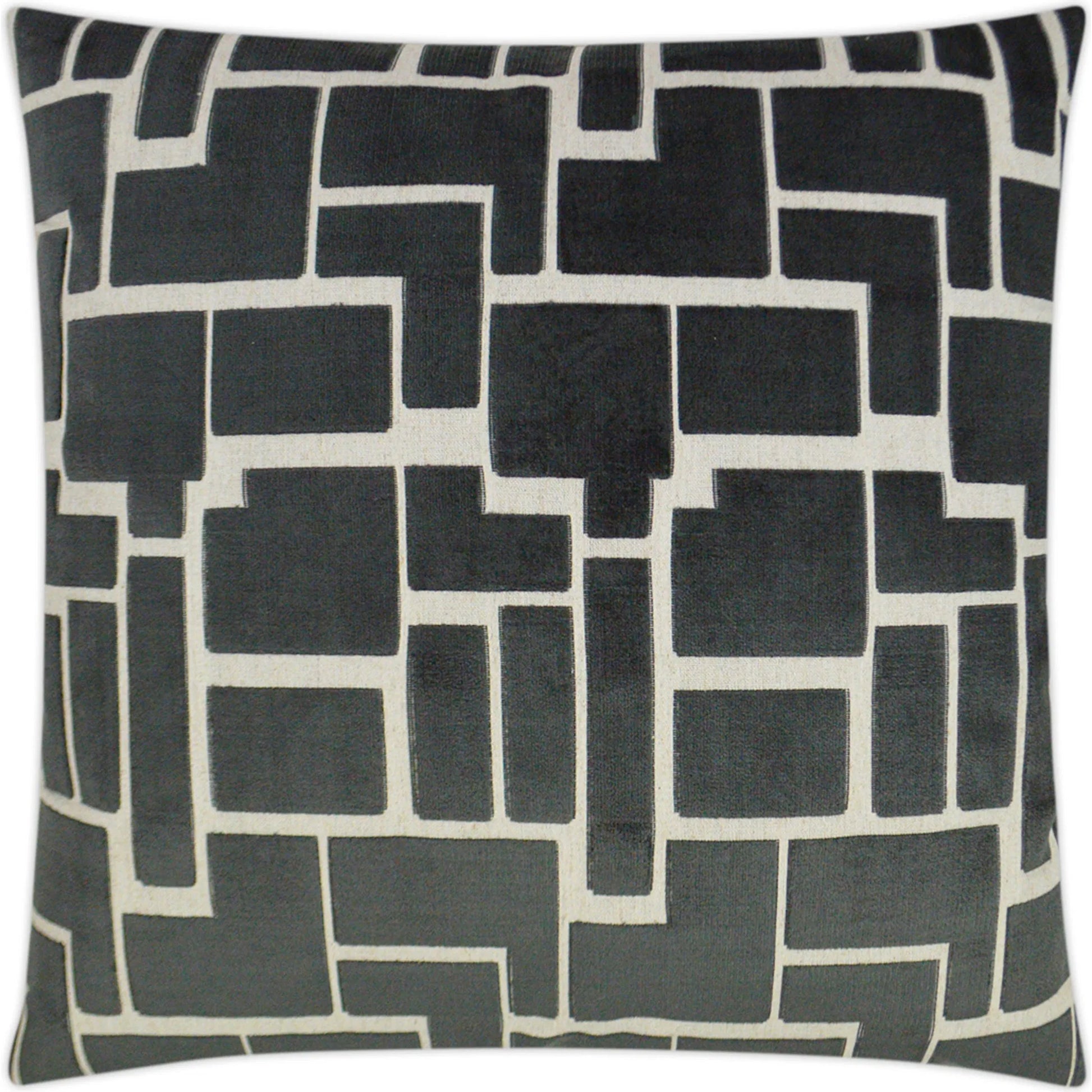 Aura Pillow by DV Kap Home. Made from 69% rayon, 21% polyester, 10% linen in a modern style.