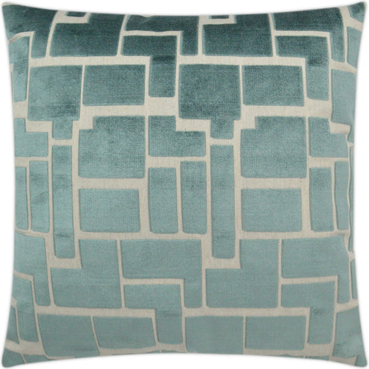 Aura Pillow by DV Kap Home. Made from 69% rayon, 21% polyester, 10% linen in a modern style.