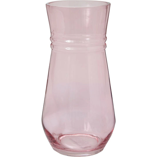Full Bloom Vase by Accent Decor in pink. Made from glass in a modern style.